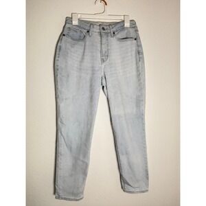 Old Navy OG Straight Curvy High Rise Jeans Light Wash Blue Size 8 Secret Smooth